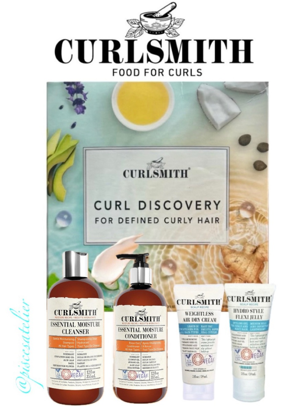 Curlsmith Curl Discovery Set for Defined Curly Hair Kit
